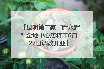昆明第二家“胖永辉”金地中心店将于6月27日调改开业